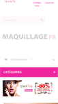 Mobile Screenshot of maquillage.fr