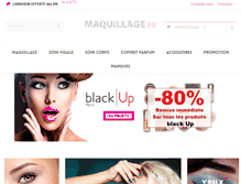 Tablet Screenshot of maquillage.fr