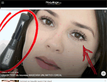 Tablet Screenshot of maquillage.com
